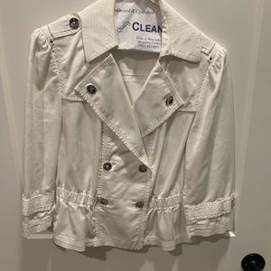 White House Black Market Womens Double Breasted Blazer Jacket 3/4 Sleeve